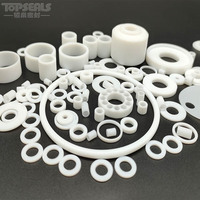Joint torique en PTFE vierge usiné CNC, résistant à la corrosion chimique, pour valve industrielle, pompe, taille personnalisée OEM
