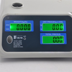 Veidt Weighing Electronic Pricing Scale Fruit Vegetable LCD Display 30kg Cross-border Foreign Trade 14191-420F Electronic Pricin - Product Image 2