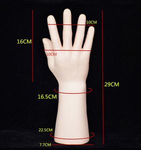 ساعة يد رجالية بيضاء يد نسائية واقعية خواتم عرض يدوي للمجوهرات - Product Image 6