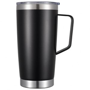 Custom 20Oz Double Walled Vacuum Insulated Stainless Steel Travel Tumbler Beer Milk <b>Coffee</b> Water Cups Mugs Bottle With Handle - Product Image 1