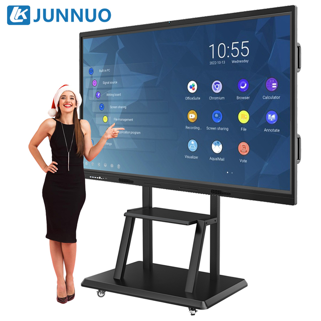 55 65 75 86 100 Inch Digital Flat Panel Interactive Display Smart Interactive Whiteboard  for Classroom