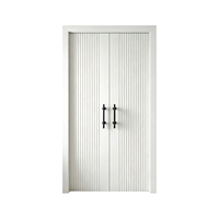 Portes en MDF classiques en promotion pour maisons, portes en bois composite MDF, portes blanches avec cadre, portes intérieures noires, porte en bois insonorisée
