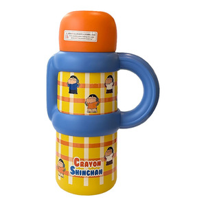 ขวดน้ำเก็บอุณหภูมิลายเครยอนชินจัง 500 มล. สำหรับเด็ก พร้อมหูจับและฝาปิด - Product Image 1