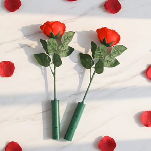 발렌타인 데이 장식용 포장 상자에 하이 퀄리티 모양의 LED 라이트 업 플라스틱 인공 장미 - Product Image 2