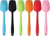 Spatules en silicone de 8,2 pouces, résistantes à la chaleur, design monobloc sans couture, antiadhésives, spatules flexibles, outil de mélange pour la pâtisserie