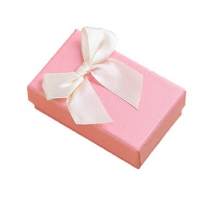 Wholesale Custom Printed Gift Box Paper Gift Folding Color Size Logo Accept Pink Packaging Box With Ribbon