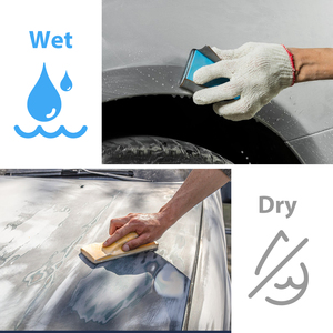 Papier abrasif 30x90mm avec support à crochet et boucle Papier abrasif imperméable en oxyde d'aluminium/carbure de silicium pour le polissage - Product Image 5