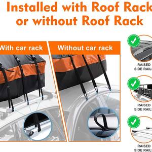 Fournisseurs en gros de sacs de toit pour voiture, sacs de toit pour voiture imperméables, sacs de toit pour voiture de 20 pieds cubes en PVC - Product Image 4