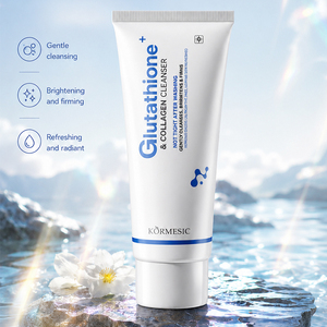 KORMESIC - Limpiador Facial de Colágeno y Glutatión de 100 ml, Marca Privada OEM, Limpieza Profunda, Exfoliación Suave, Lavado Facial Halal Natural - Product Image 1