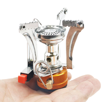 Réchaud à gaz miniature pliable pour le camping en plein air, ultra-léger et portable, pour la randonnée