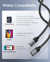Bobina magnética Usb Cable de carga rápida Cargador de carga rápida Usb C Cable magnético Usb tipo C para cargar teléfonos celulares