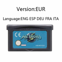 Nouvelle Cartouche de Jeu Vidéo 32 bits Série Metroid pour Game Fusion Zero Mission pour //Version USA/EUR
