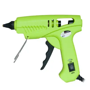 Pistolet à colle thermofusible vert Pistolet haute puissance 60W 100W double température avec bâtons