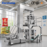 Machine d'emballage automatique de snacks verticale avec remplissage et scellage, équipement de mise en sachet de chips de pommes de terre avec purge d'azote