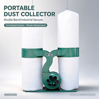 Collecteur de poussière à double sac, extracteur de poussière pour le travail du bois, pour la collecte des sciure de bois
