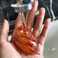 Pierres de palmier en matériaux variés, vente en gros, sculptures en cristal de pierre de palmier, pierres précieuses ovales polies, quartz clair de Madagascar, quartz feu rouge
