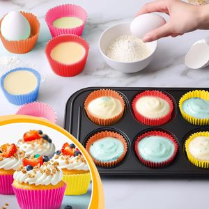 Hot Sale Cupcake Liners Reusable <b>Silicone</b> Cupcake <b>Baking</b> Cups Non-Stick <b>Baking</b> Muffins Mold for Kitchen Accessories - Product Image 5