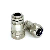 FRABO Raccord de Tuyau Étanche à Double Verrouillage, Presse-étoupe Métallique Flexible en Acier Inoxydable 304/316 pour Câble Électrique