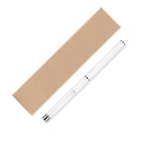 Pinceau à ongles en acrylique 100% Kolinsky Sable avec manche en métal blanc pour gel UV, différentes tailles - Product Image 2