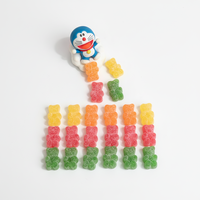 Bonbons gélifiés Halal en gros format, saveur fruitée et acidulée, friandises sucrées et piquantes, idéales pour la vente en supermarché
