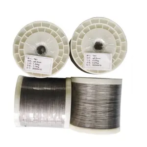 Factory Direct Sales 99.99% Pure Gr1 Gr2 Gr5 Ti-6al-4V Medical Grade 1.2mm 1.5mm 1.6mm Titanium Wire For Jewelry