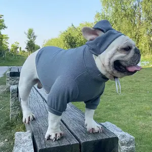 Thương hiệu thời trang Dog Áo len cho chó lớn Bulldog Pet Áo Hoodie trống quần áo bán buôn Nhà cung cấp