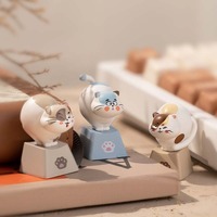 Cute Single-key Personalized Mechanical Keyboard Cap 3D Animal Keycap Switch Tester Trendy Gift Cross-axis Charm Blind Box