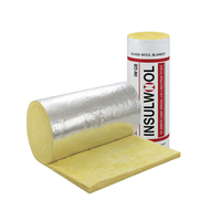 Isolation en laine de verre certifiée ISO INSULWOOL, rouleau économique, 48 kg/m, 25-50 mm, résistant au feu, écologique