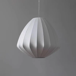 Lámpara colgante de piel de seda blanca moderna para decoración del hogar hecha a mano, lámpara moderna de seda, lámpara de burbujas - Product Image 1