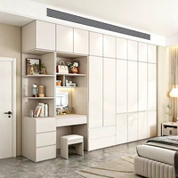 Armoire de chambre moderne réglable avec étagères – Meuble de rangement pour vêtements grande capacité et peu encombrant