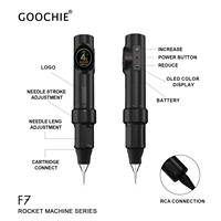 Machine de maquillage permanent électrique PMU, stylo de tatouage avec moteur sans balais, batterie 1300 mAh pour microblading des sourcils/lèvres/eye-liners