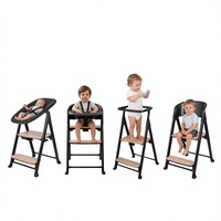Chaise haute évolutive moderne en plastique réglable et mobile pour bébé, transat pliant pour bébé, tour d'apprentissage, chaise adulte pour enfants, mobilier
