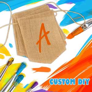 Banderas de banderines de colores nuevos, banderines de arpillera de imitación, decoración <span class=keywords><strong>Pastel</strong></span>, tela, bandera triangular para decoración de fiesta - Product Image 2