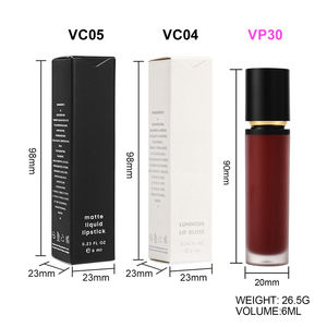 Cosmetici personalizzati specchio lucidalabbra in velluto rossetto opaco colore trucco No Logo bellezza vegana - Product Image 6