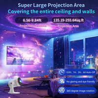 Projecteur de planétarium 4K 2025 Projecteur de galaxie à 360 degrés, Projection HD 4K 10 films Projecteur de galaxie Led Galaxy Night Light