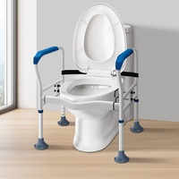Barre d'appui WC moderne à double clip en tube plat, antidérapante, pour personnes âgées, vente en gros directe usine