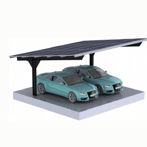 Abri solaire pour voiture à usage domestique, 1 ou 2 voitures, avec structure en aluminium étanche, pour système de montage de carport, coût d'installation - Product Image 1
