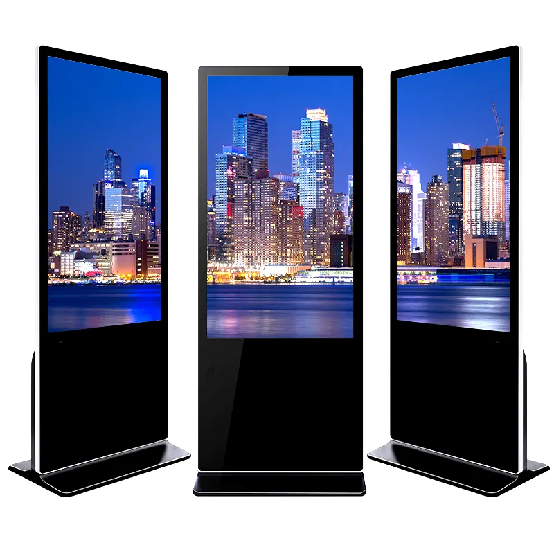 Monitor de pantalla táctil capacitivo para interiores, soporte LCD Vertical, reproductor de publicidad, pantalla Digital, 43, 49, 55, 65 pulgadas, 4K