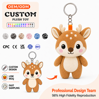 Gantungan Kunci Boneka Plush Desain Kustom Produsen, Boneka Plush Kecil, Gantungan Kunci Boneka Plush Kartun yang Dipersonalisasi