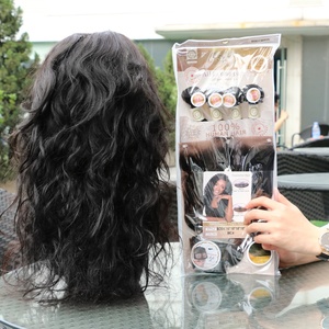 Lot de Cheveux Garantie Qualité Body Wave 100% Naturels, 4 Bundles et un Frontal pour un Ensemble, 280 grammes pour une Coiffure Complète, Bon Prix - Product Image 2