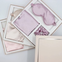Taies d'oreiller en soie véritable Chouchous Masque pour les yeux 100% Ensemble de taies d'oreiller en soie de mûrier naturel