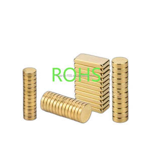 מותאם אישית n52 סופר חזק זהב מגנט גיליון דיסק בלוק כדור הארץ נדיר מקרר קבוע מגנטים neodymium זהב - Product Image 2