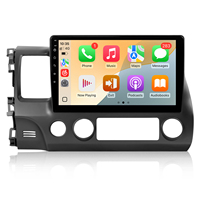 Autoradio 2 Din d'usine avec écran tactile 10,1 pouces, CarPlay sans fil, Android Auto, Mirror Link pour Honda Civic 2006-2011