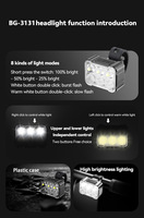 USB charge rapide vélos 6 LED Modes Kit d'éclairage avant arrière étanche à la poussière vélo arrière queue sécurité nuit équitation vélo lampe