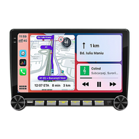 Lecteur multimédia universel pour voiture, CarPlay sans fil et Android Auto, GPS double 2 Din, écran tactile Android 10 pouces, autoradio