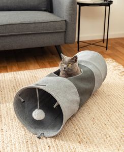 Luxe En Mooie Milieuvriendelijke Kattenhondentunnel Speelgoed Voor Huisdieren Veilig Stof Interactief Multifunctioneel Kruipspeelgoed Dat Oefening Aanmoedigt - Product Image 1