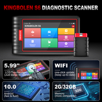 EE. UU. Almacén EN LA UE KINGBOLEN S6 OBD2 Todos los sistemas Escaner Automotriz Máquina de diagnóstico Escaneo de código Bluetooth Auto-VIN 28 + Resto