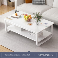 Table basse convertible élégante pour la décoration intérieure Table de salon intérieure Table Console européenne Meubles de salle à manger en métal et rotin