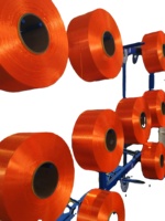 WELONG Fil de polyester DTY 600D/192f de haute qualité, fil dopé HIM 100% polyester pour le tricotage
