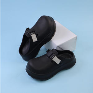 Zuecos Borbo para Mujer, Estilo Slip-On con Suela Gruesa Antideslizante, Cómodos, Color Beige, Tallas 35-45, Moldeados por Inyección, para Uso Casual - Product Image 5